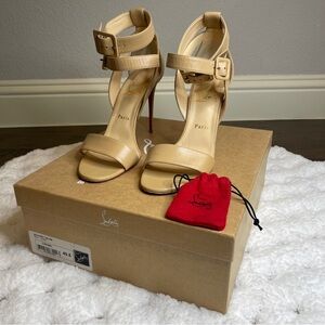 Christian Louboutin Nude Leather Heels